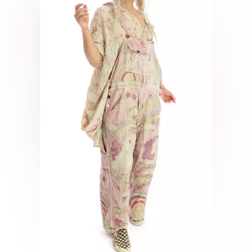 Magnolia Pearl Pink Unicorn Rainbow Jumpsuit Pre-Loved 💗